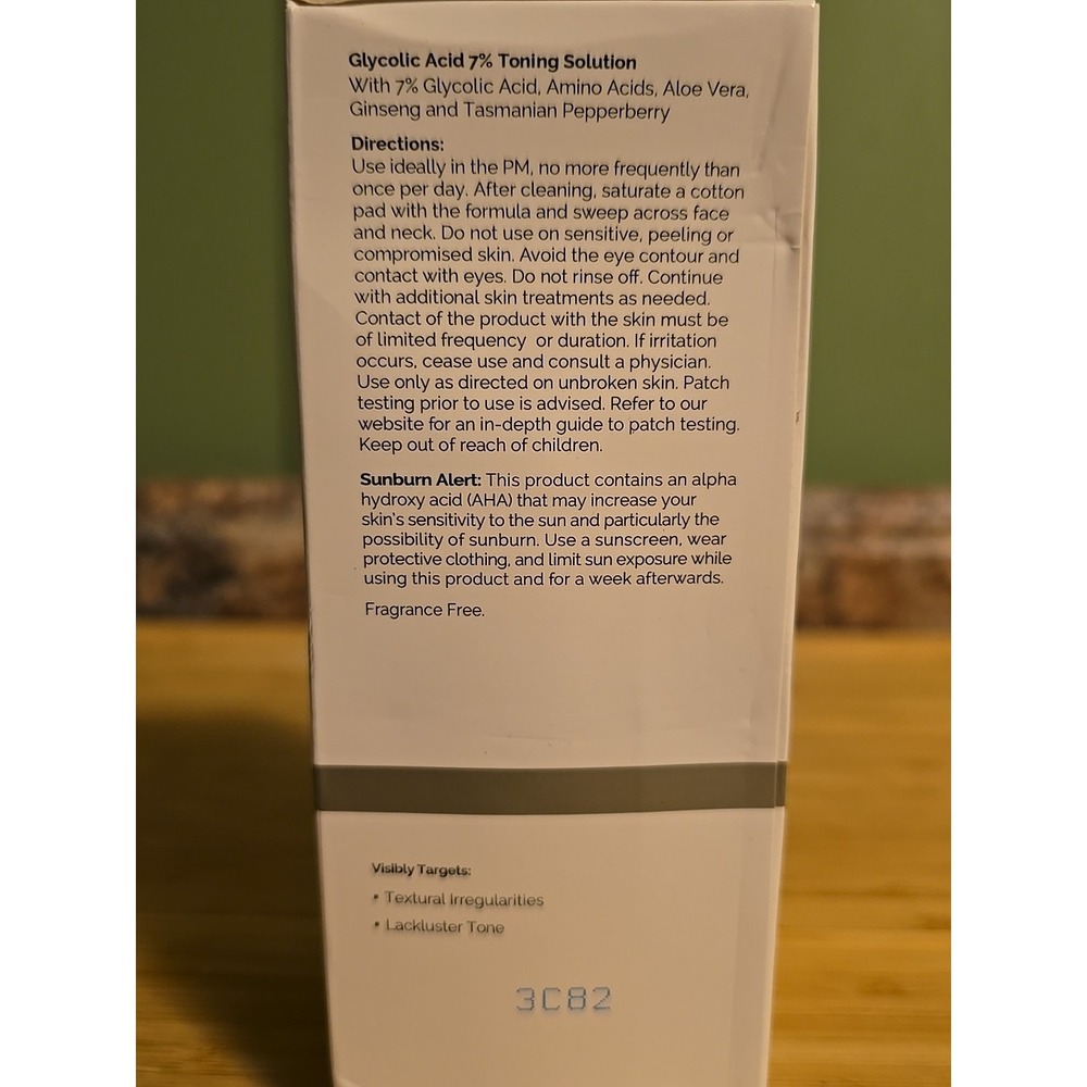 Glycolic Acid 7% Direct Acids Toning Solution Radiant Skin‎ Anti Aging/Acne 8 oz - Picture 4 of 4